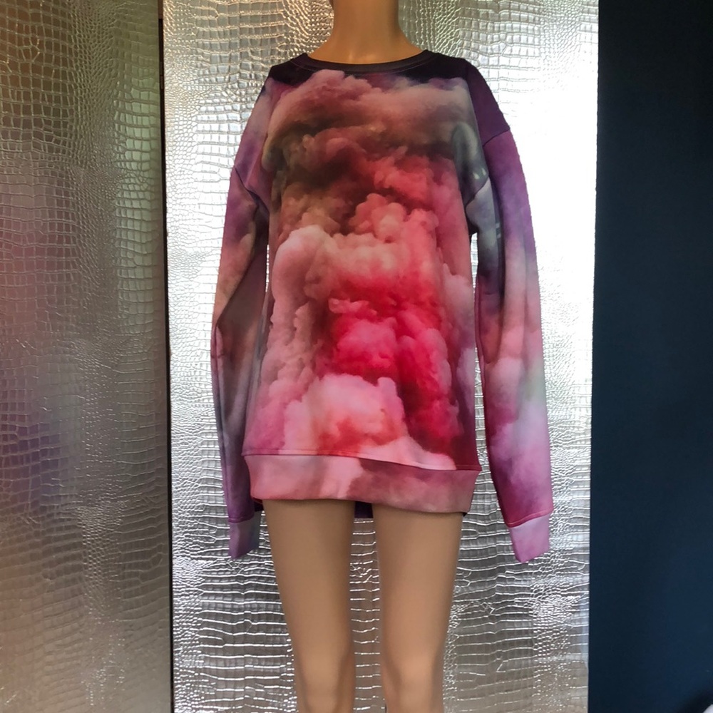 Shelfies Size L Multicolored Polyester Cloud Prin… - image 1